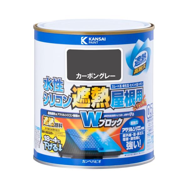 ●遮熱顔料と高耐久アクリル・シリコン樹脂配合のＷブロック効果で、紫外線・排ガス・雪・酸性雨など外敵から建物を守り、長期間風合い・ツヤを保ちます。スレート瓦、新生瓦(カラーベスト・コロニアルなど)、セメント瓦、トタン、鉄部、木部●特殊遮熱顔料...