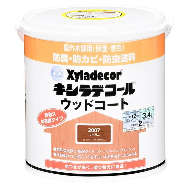 大阪ガスケミカル 水性キシラデコール ウッドコート マホガニ 3.4L