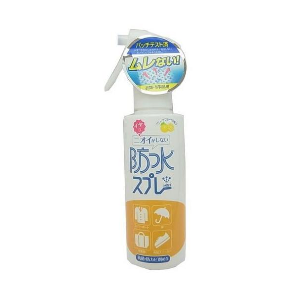 衣類・布製品用の防水スプレー。ガス不使用、石油系溶剤を使っていませんので、エアゾール特有のいやな臭いがしません。繊維一本一本をコートするので通気性を保ちながら防水効果を発揮します。本商品1本で傘約4本分使用できます。綿、ポリエステル、ナイロ...