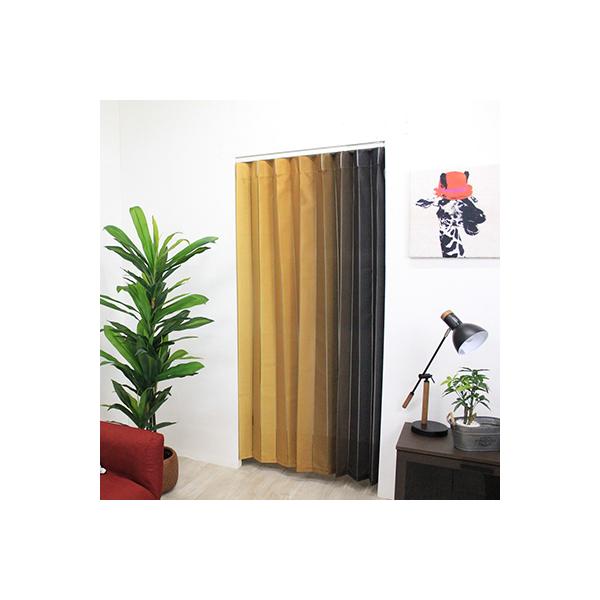 アイデア次第で使い方いろいろ！間仕切りに。簡易カーテンに。目隠しに。●見た目が美しい、形状記憶加工。　●カーテンレールを使用してそのまま取り付け出来ます。　●カーテンレールが無い場所でも、突っ張りポールで取り付け出来ます。　（リングランナー...