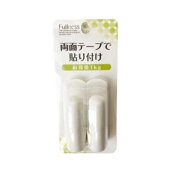 ●仕様：両面テープで取り付けるタイプのフサカケです。●カラー：ホワイト●耐荷重：約1kg