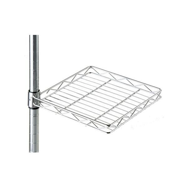 他サイト： ルミナス スチールラック 追加用回転テーブル スリーブ付 幅25.5×奥行27.5×高さ4cm 25AKT-2525 ドウシシャの商品画像