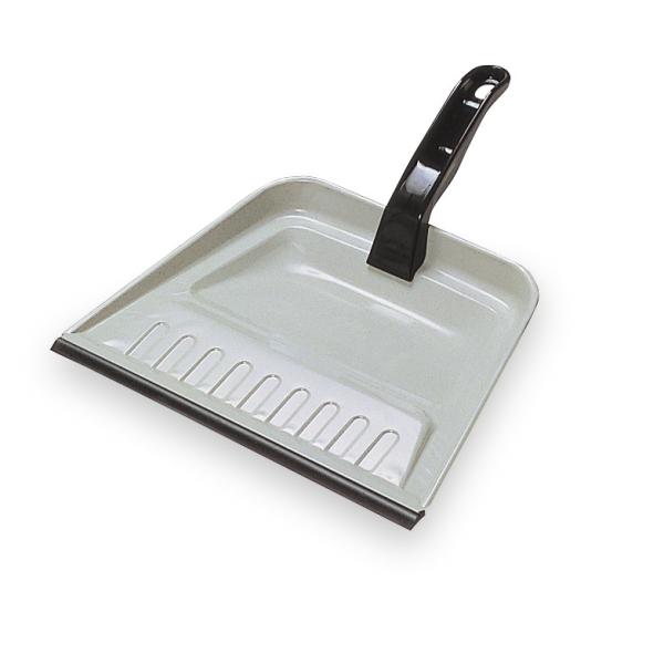 コンパクトなハンドチリトリ。鋼板を使用しているので丈夫でコンパクトです。●材質：【本体】鋼板にメッキ+粉体塗装【柄】PP ●サイズ：278×324mm ●重量：220g