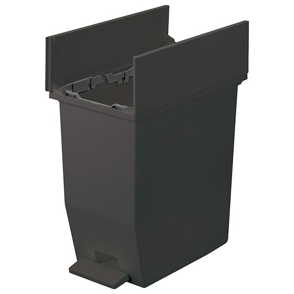 H&H 棚下で使えるペタルダストボックス 45L ダークグレー バケツ