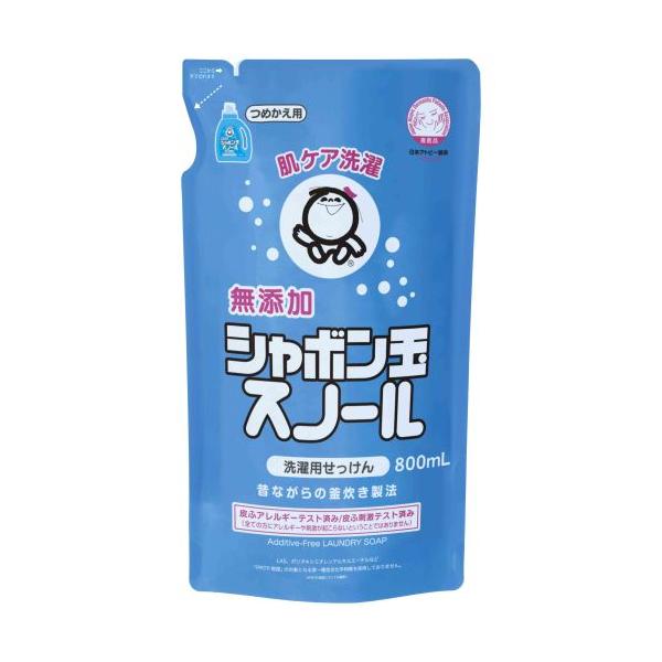 他サイト： シャボン玉 スノール つめかえ用 洗濯用洗剤 800ml シャボン玉石けんの商品画像