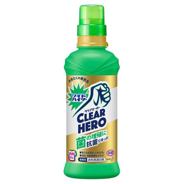 他サイト： 訳あり ワイドハイター クリアヒーロー 抗菌リキッド本体 600ml 液体酸素系漂白剤 花王 Kao 抗菌 除菌 漂白 消臭 濃縮の商品画像