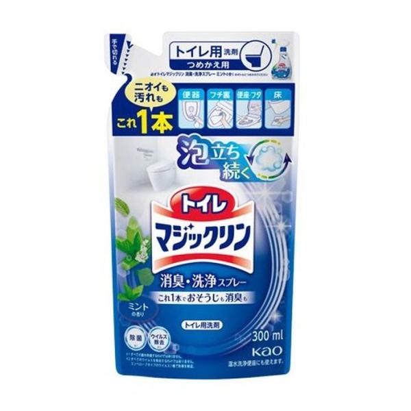 1本で便器内の「洗浄」はもちろん、「トイレ直後の消臭」や「便座や床の拭き掃除」にも使えるクリーナー。泡立ち持続設計で泡立ち続く。除菌(※1)に加え・ウイルス除去(※2)も。香りはすっきりとしたミントの香り。(※1)すべての菌を除菌するわけで...
