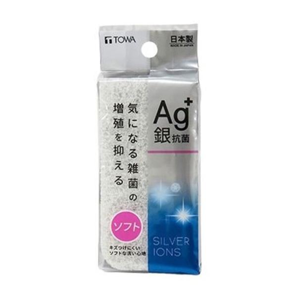 キズをつけずに汚れを落とせるソフトタイプのクリーナー。不織布とスポンジ部分に銀系抗菌加工を施しているので、不織布やスポンジに付着した雑菌の増殖を抑制します。サイズ：60×30×120mm材質：【不織布】ナイロン【スポンジ】ポリウレタン