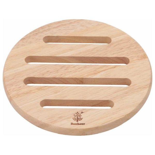 他サイト： 木製鍋敷き　ラウンド　ボヌールの商品画像