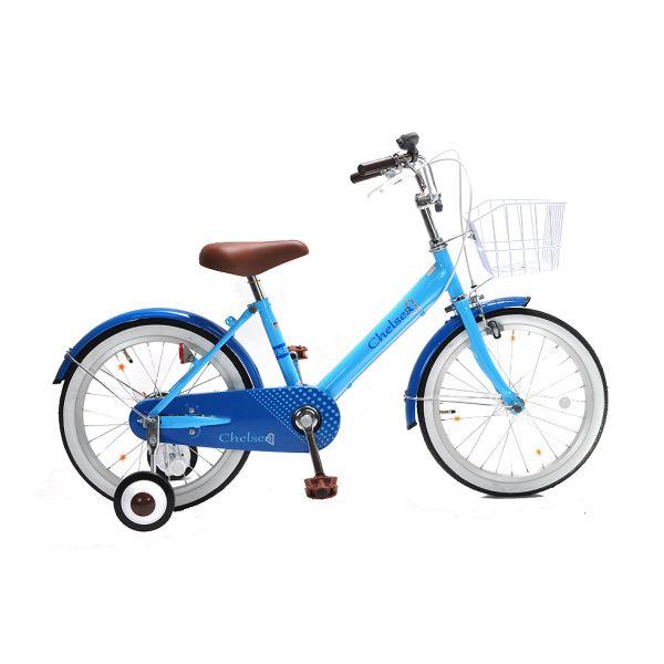自転車 子ども用 キッズ チェルシー ブルー 18インチ 福栄商会 (店舗