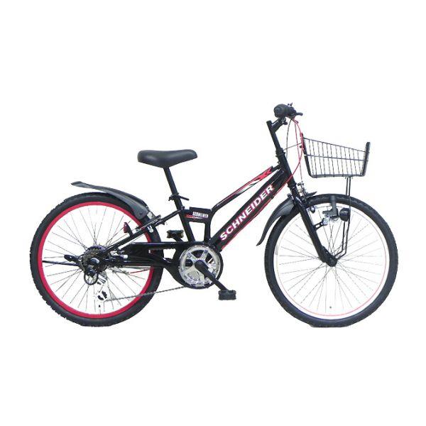 自転車 子ども用 キッズ シュナイダー ブラック 22インチ 福栄商会