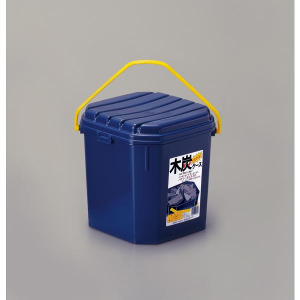 木炭3lgに最適。フタをするとイスになります。バケツ・生ゴミ入れとしても使用できます。●サイズ：240mm×240mm×245mm●耐荷重：座って100kg●容量：9L