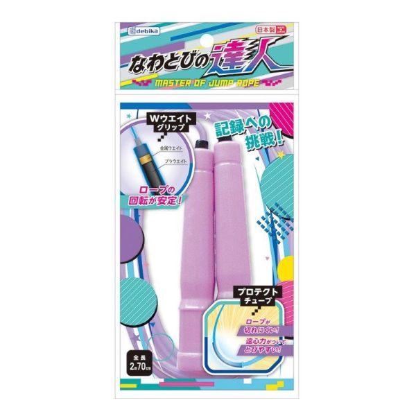 跳びやすさにこだわったウエイト入りのグリップでロ−プの回転が安定!