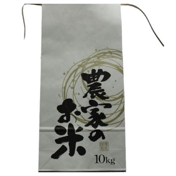 笹の葉を利用した原紙を使用しており、抗菌作用がある米袋です。容量：10kgサイズ：縦550mm×横245mm×奥行100mm