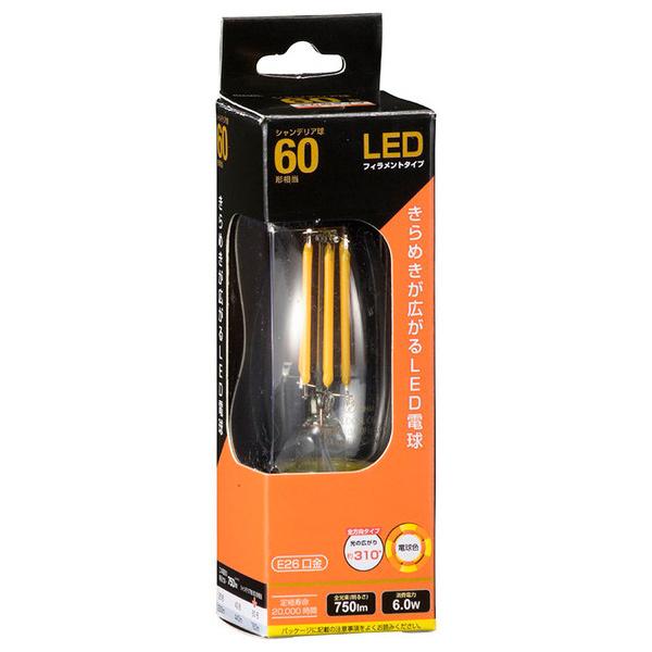 OHM �I�[���d�@ LED�d�� �t�B�������g �V�����f���A�` E26 60�`���� LDC6L C6 �i�R���p�N�g�։j