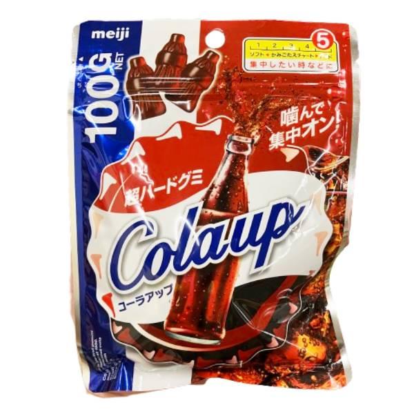 コーラの味をしっかりと味わえる超弾力ハード食感のグミです。たっぷり100g入って食べごたえ十分です。名称：グミキャンデー原材料名：水あめ、砂糖、ゼラチン、植物油脂、でん粉/ソルビトール、酸味料、カラメル色素、香料、光沢剤、(一部にゼラチンを...