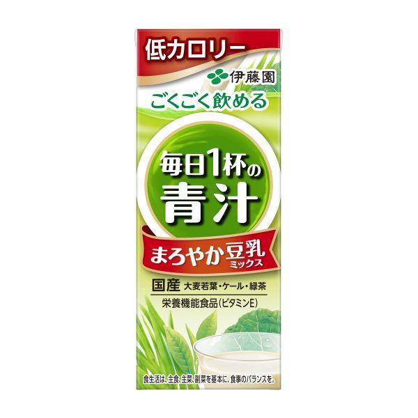 青汁が苦手な方でも豆乳でおいしく飲める、低カロリーの青汁飲料。