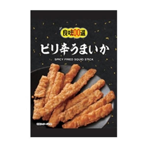 ザクザク食感のいかフライをほどよい辛さに仕上げました。ほんのり効いた唐辛子がクセになる旨さです。名称：魚介加工食品原材料名：小麦粉(国内製造)、植物油、でん粉、パン粉(乳成分・大豆を含む)、いか(魚介乾製品)、辛口シーズニング(えびを含む)...