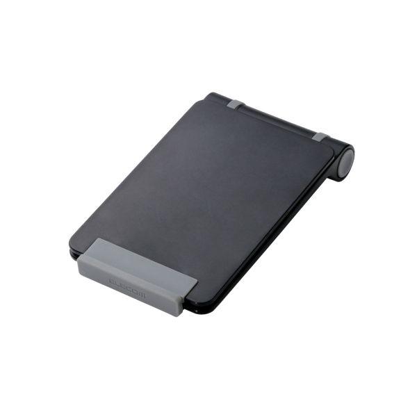 折りたたんでコンパクトに持ち運びできる!使用シーンに応じて最適な角度に調整できるフリーアングルタイプのタブレット用コンパクトスタンド。