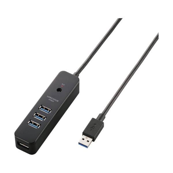 エレコム Usb3 0ハブ 4ポート強力マグネット付 コードキーパー付 ブラック 1個 U3ht410sbk 配送毎送料要 ホームセンターグッデイ 通販 Paypayモール