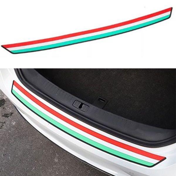 車 リアバンパーラバーガード/ステップガード イタリア国旗 カスタム アクセサリー FIAT フィアット500 チンクエチェント パンダ 500C 500X