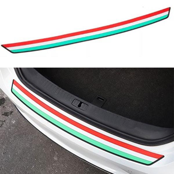 車 リアバンパーラバーガード/ステップガード イタリア国旗 カスタム アクセサリー FIAT フィアット500 チンクエチェント パンダ 500C 500X