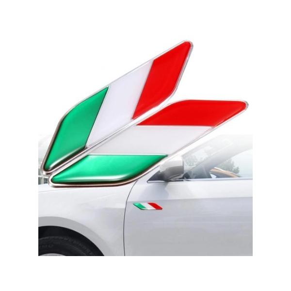 イタリア 国旗 エンブレム ステッカーチューン デカール カスタム アクセサリー FIAT フィアット 500 チンクエチェント パンダ 500C 500X