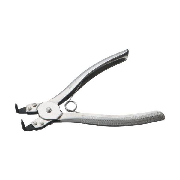■スーパー スナップリングプライヤー 穴用曲爪 リング使用範囲8~25MM【1113780:0】[店頭受取不可]