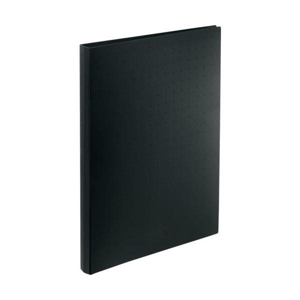 ■LIHIT 名刺用ファイル A4/名刺帳(ポケット交換タイプ) 収納数500カード 黒【1150170:0】[店頭受取不可]
