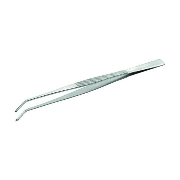■アネックス ステンレスピンセット ロング300mm先曲(先端ギザ)【1264181:0】[店頭受取不可]