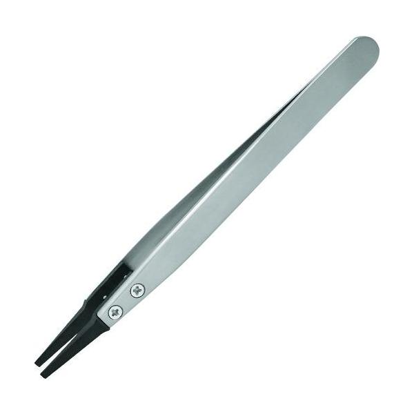 ■ENGINEER ESDピンセット 平タイプ【1478045:0】[店頭受取不可]