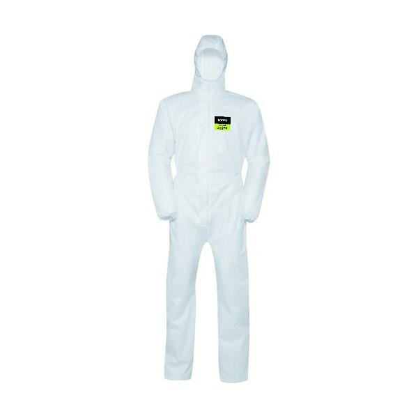 ■UVEX 化学防護服 5/6 エアー 7457 ホワイト XL【1493169:0】[店頭受取不可]