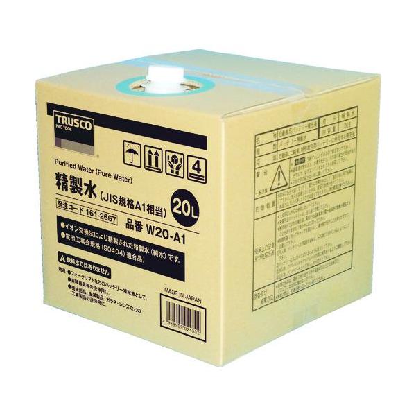 他サイト： ■TRUSCO 精製水 20L JIS規格A1相当【1612667:0】[店頭受取不可]の商品画像