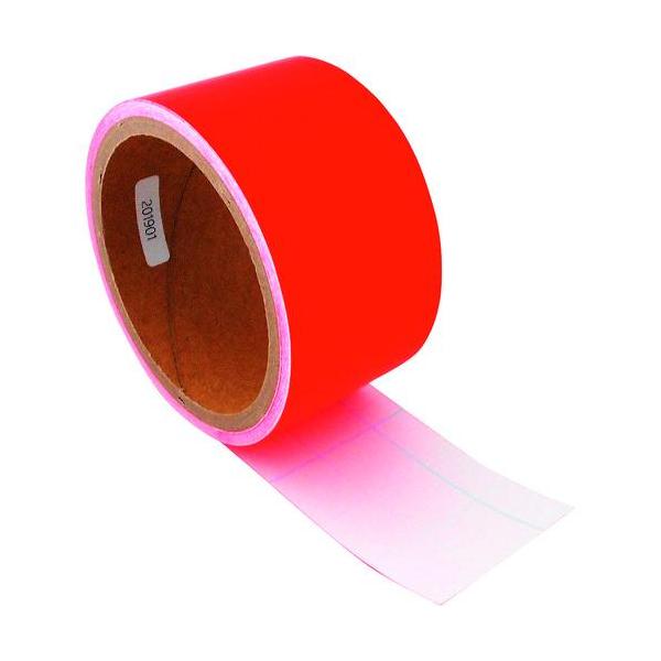■WAKI 蛍光テープ 50mmX3m 赤【1798651:0】[店頭受取不可]