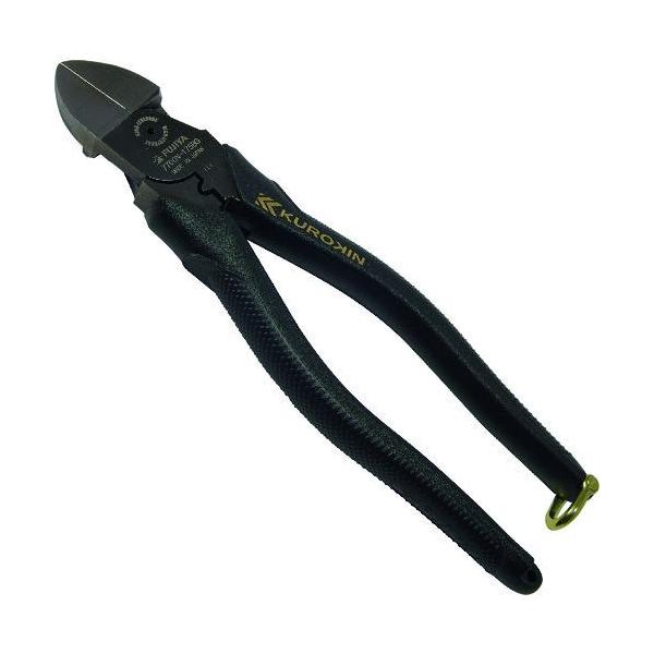 ■フジ矢 電工名人偏芯薄刃ニッパ(黒金)【1950093:0】[店頭受取不可]
