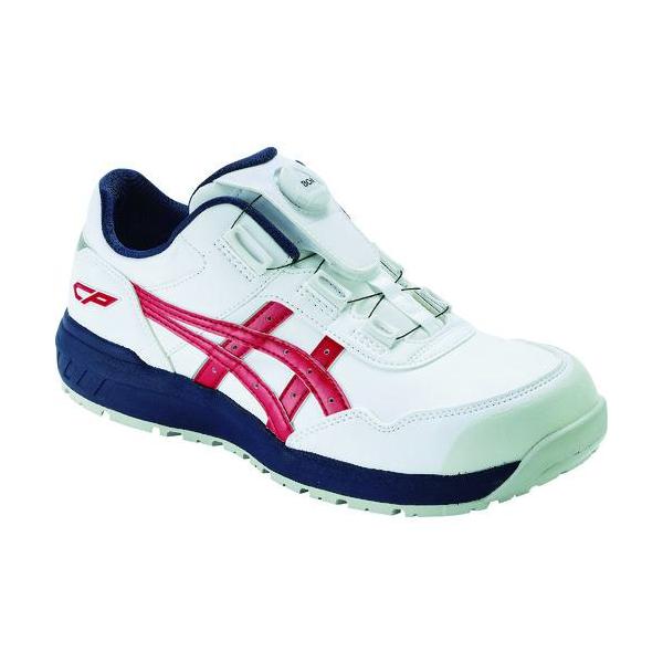■ASICS ウィンジョブCP306 BOAホワイト/クラシックレッド 27.0cm【1951747:0】[店頭受取不可]