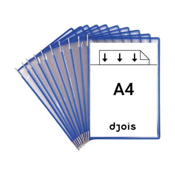 ■tarifold 【売切廃番】掲示ファイルスタンド用ポケット A4X10枚入り ブルー【1951753:0】[店頭受取不可]