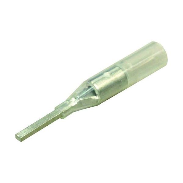 ■ニチフ 絶縁被覆付圧着端子 TC形(100P) 透明 B1.1×0.8mm l6mm【1952229:0】[店頭受取不可]