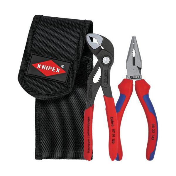 《メーカー》ＫＮＩＰＥＸ社《品番》002072V06《特長》●ミニコブラとクニペックスの定番ツールがコンパクトなベルトポーチとセットになっています。●ミニコブラは最大径27mmまでの微調整が可能な強力ウォーターポンププライヤーです。●ニード...
