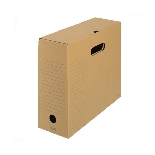 《メーカー》プラス（株）《品番》FL-081BF DGY《特長》●ダンボール地の風合いでシンプルなボックスファイルです。●フタ付きなので保存箱として使用できます。●両側の側面にも記入ができる罫線を入れました。《用途》《仕様》●色:クラフト●...