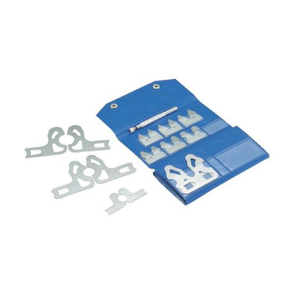 ラジアスゲージ □TRUSCO ラジアスゲージ L型 測定範囲17.5~21.0 8枚組【2295989:0