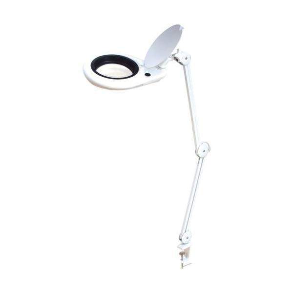 ■SK アーム式LED拡大鏡 4倍 φ140mm【2376408:0】[店頭受取不可]