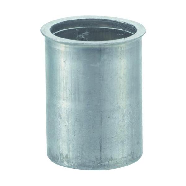 ■TRUSCO クリンプナット薄頭アルミ 板厚2.5 M4X0.7 (33個入)【2575132:0】[店頭受取不可]