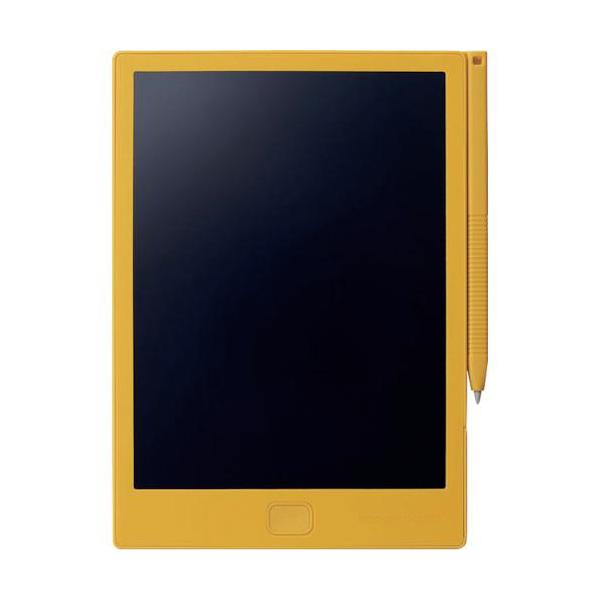 《メーカー》（株）キングジム《品番》BB-14-Y《特長》●何度も書いてすぐに消せる、A6手帳サイズの電子メモパッドです。●ボタンひとつで画面を消去できます。●電池交換可能で、何度も繰り返し使えます。●筆圧で線の太さが変わるハイコントラスト...