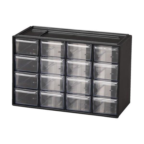 《メーカー》アイリスオーヤマ（株）《品番》PC-30-BK《特長》●引出しが飛び出しにくい簡易ロック構造です。底面には滑り止めのゴム脚が付いています。●小物や部品の収納に便利なパーツキャビネットです。《用途》《仕様》●間口(mm):295●...