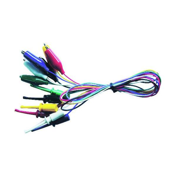 TR テイシン ICテストリード50cmシールドクリップS⇔ICクリップS (6本入)