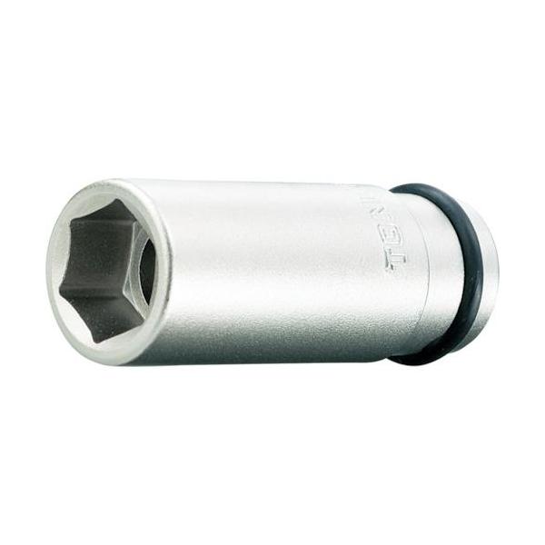 ■TONE インパクト用ロングソケット 対辺寸法30mm 全長85mm【3566889:0】[店頭受取不可]