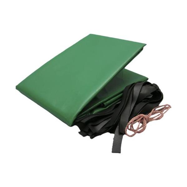 《メーカー》（株）ユタカメイク《品番》YHS-2《特長》●厚地なので引張りに強く耐候性に優れている、長期使用タイプです。《用途》●トラック用荷台カバー。《仕様》●色:グリーン●幅(m):2.1●長さ(m):2.4●厚さ(mm):0.56●ハ...