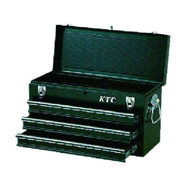 他サイト： ■KTC チェスト(3段3引出し)ソリッドブラック【3738183:0】[店頭受取不可]の商品画像