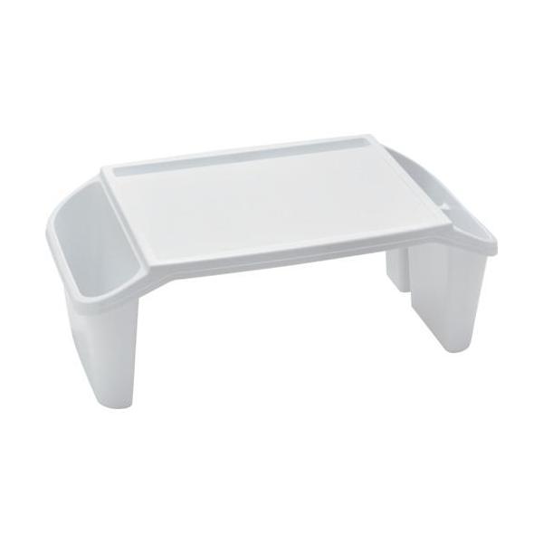 《メーカー》（株）伊勢藤《品番》I-575《特長》●子供も大人も手軽に使える、軽くて強い小さなデスクです。●溝の部分にタブレットや本を立てられます。●溝にケーブル穴が開いているので充電もしやすいです。《用途》《仕様》●間口(mm):575●...